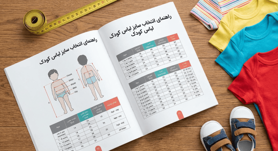 سایز لباس بچگانه