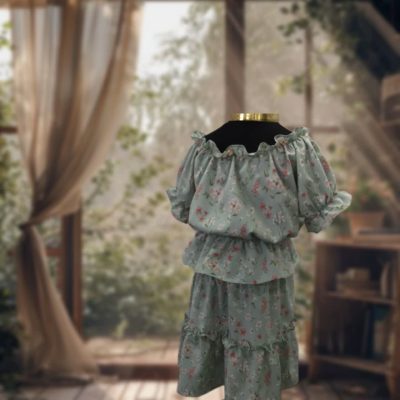 پیرهن ست دخترونه گل رخ