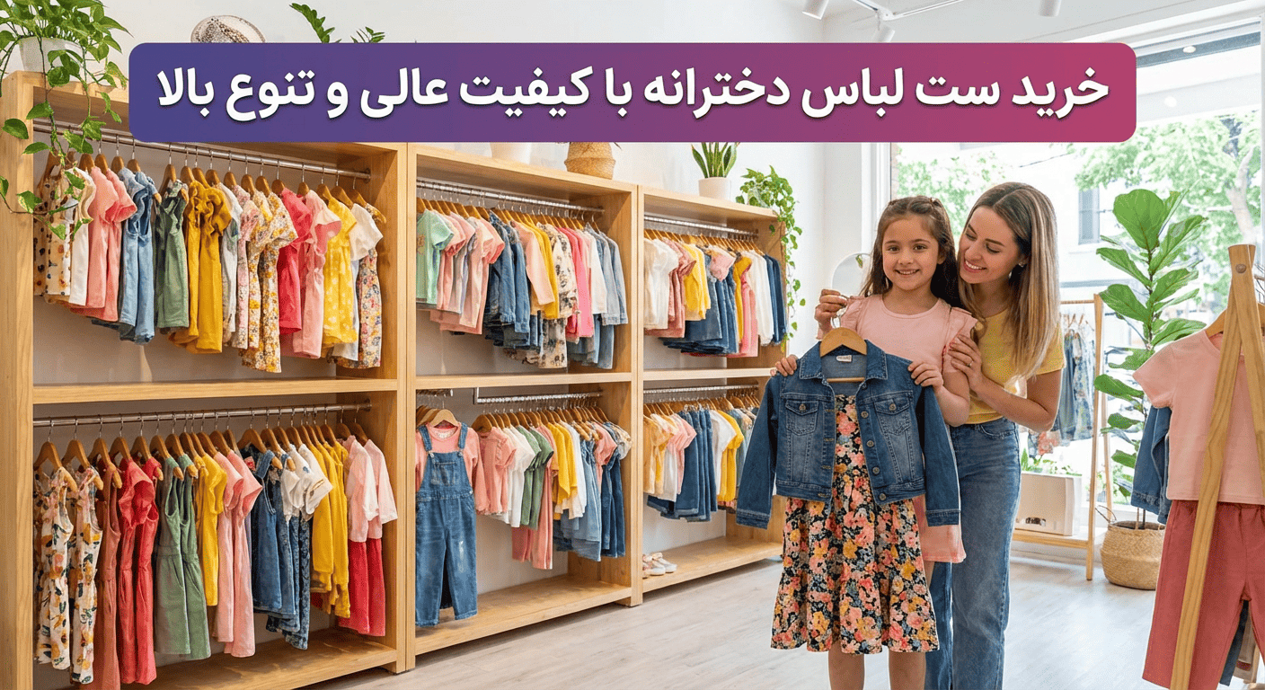 خرید ست لباس دخترانه با کیفیت عالی و تنوع بالا