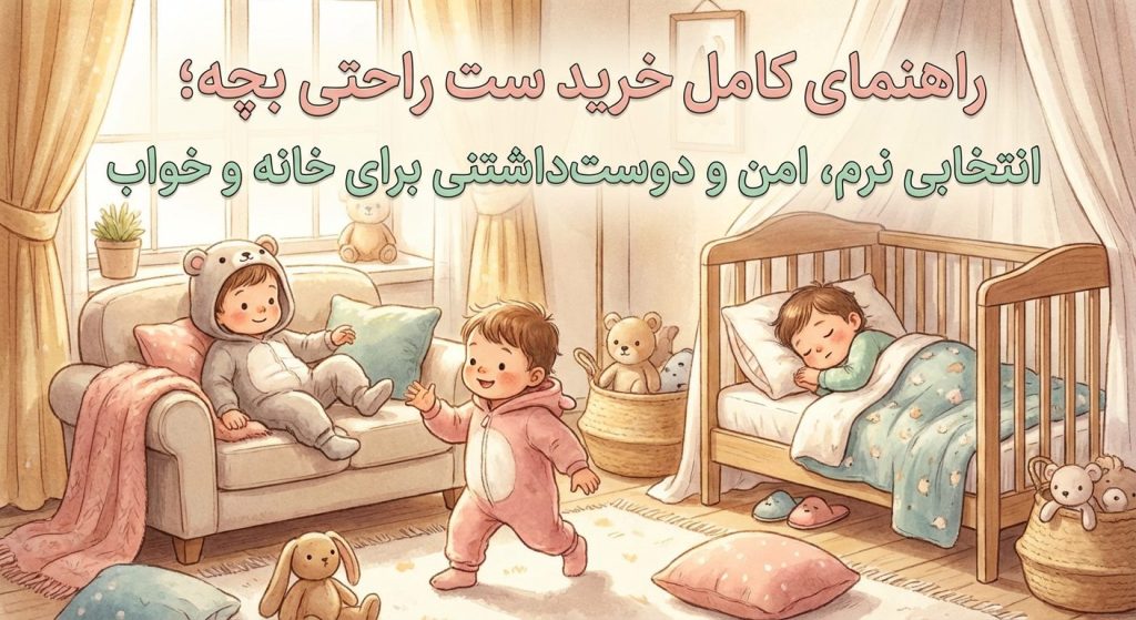 راهنمای کامل خرید ست راحتی بچه؛ انتخابی نرم، امن و دوست‌داشتنی برای خانه و خواب