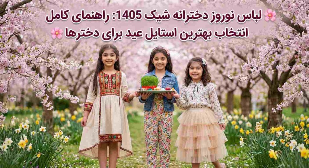 🌸 لباس نوروز دخترانه شیک 1405: راهنمای کامل انتخاب بهترین استایل عید برای دخترها 🌸
